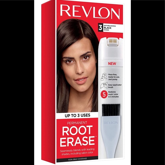 Revlon Root Erase Permanent Hair Color Black - Picture 1 of 9